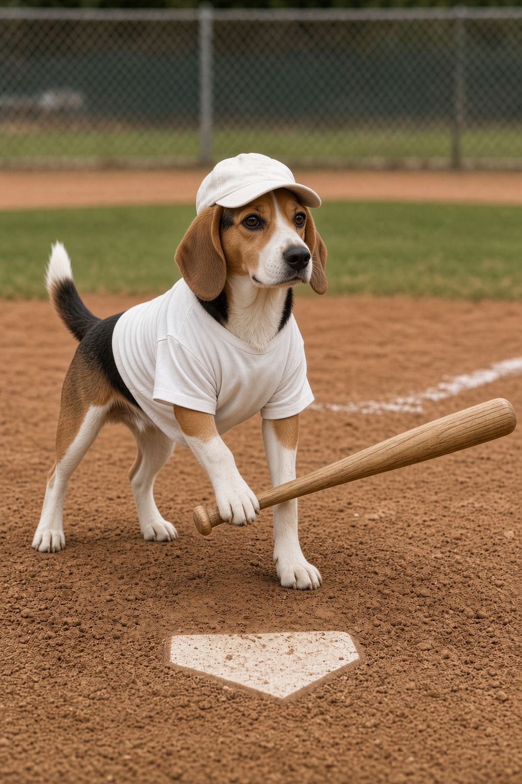 Slugger the beagle as Baseball