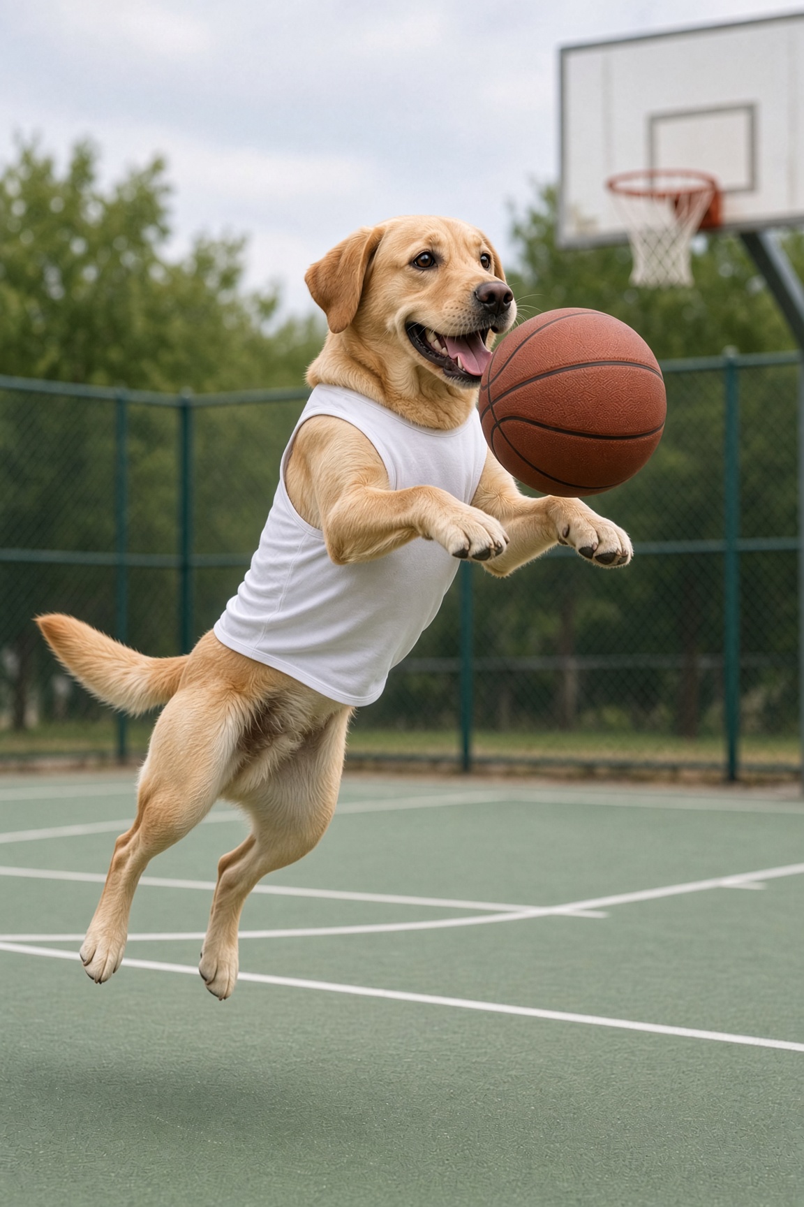 A pet as Basketball