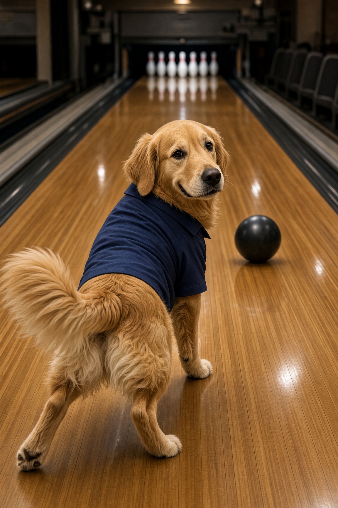 Strike the beagle as Bowling