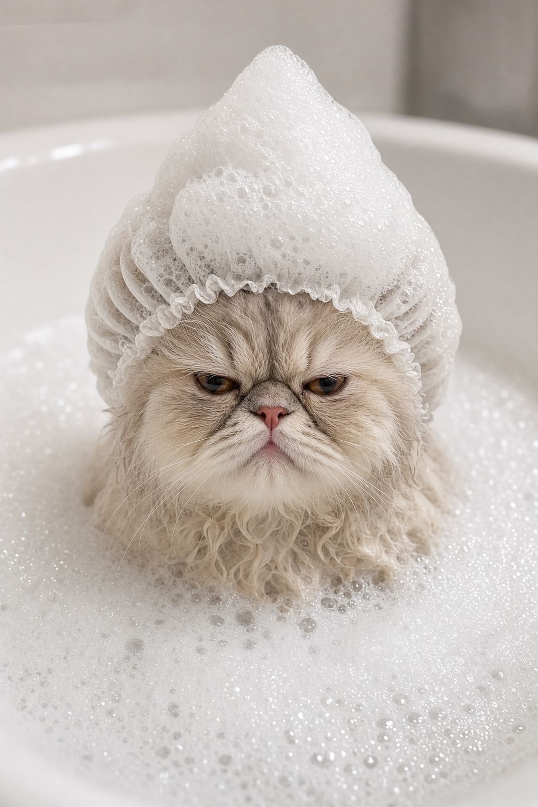 Pearl the persian as Bubble bath
