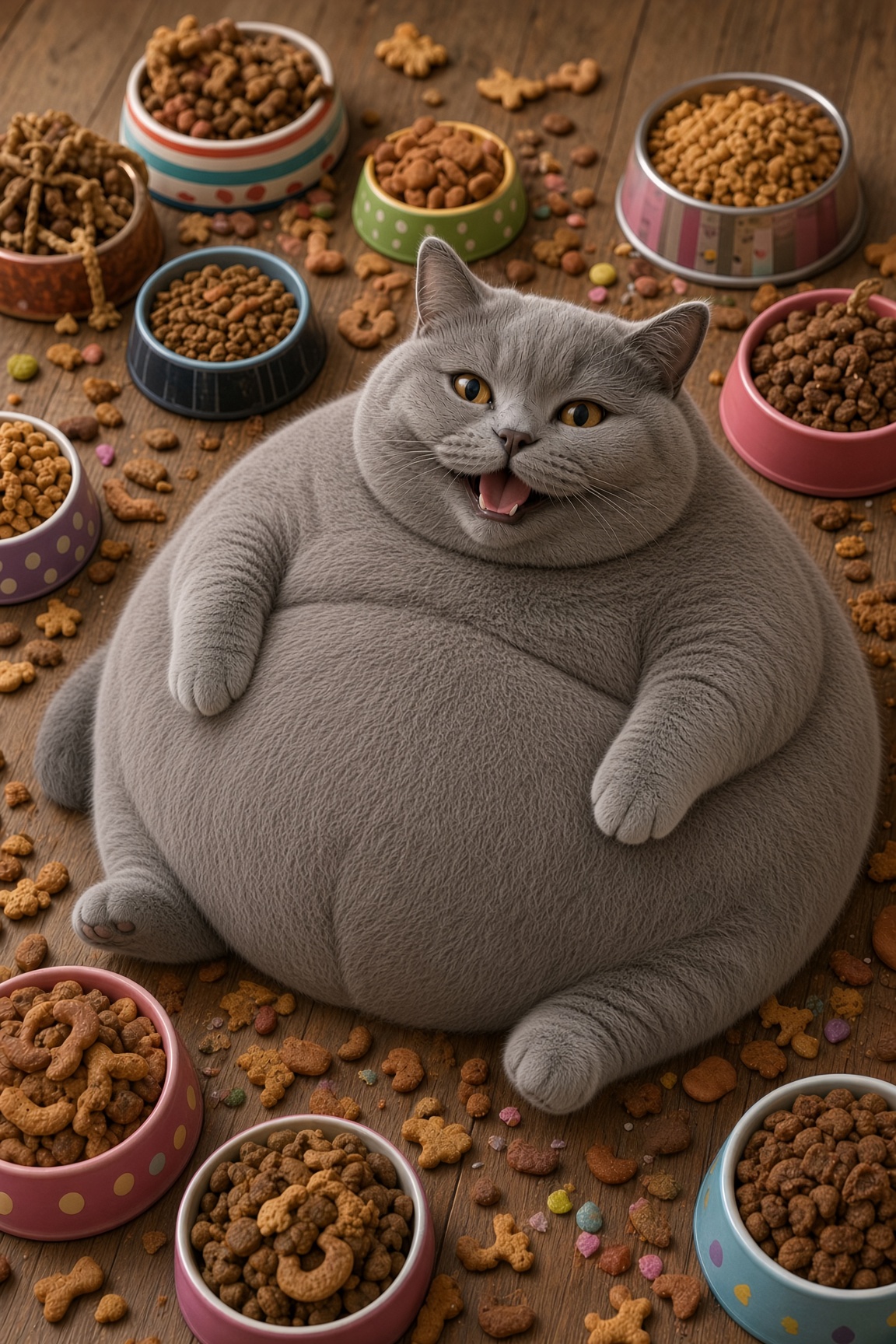 Pudding the cat as Chonky