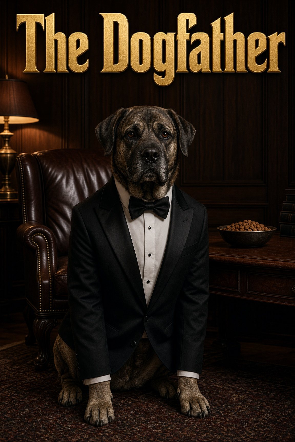 Vito the mastiff as The Dogfather