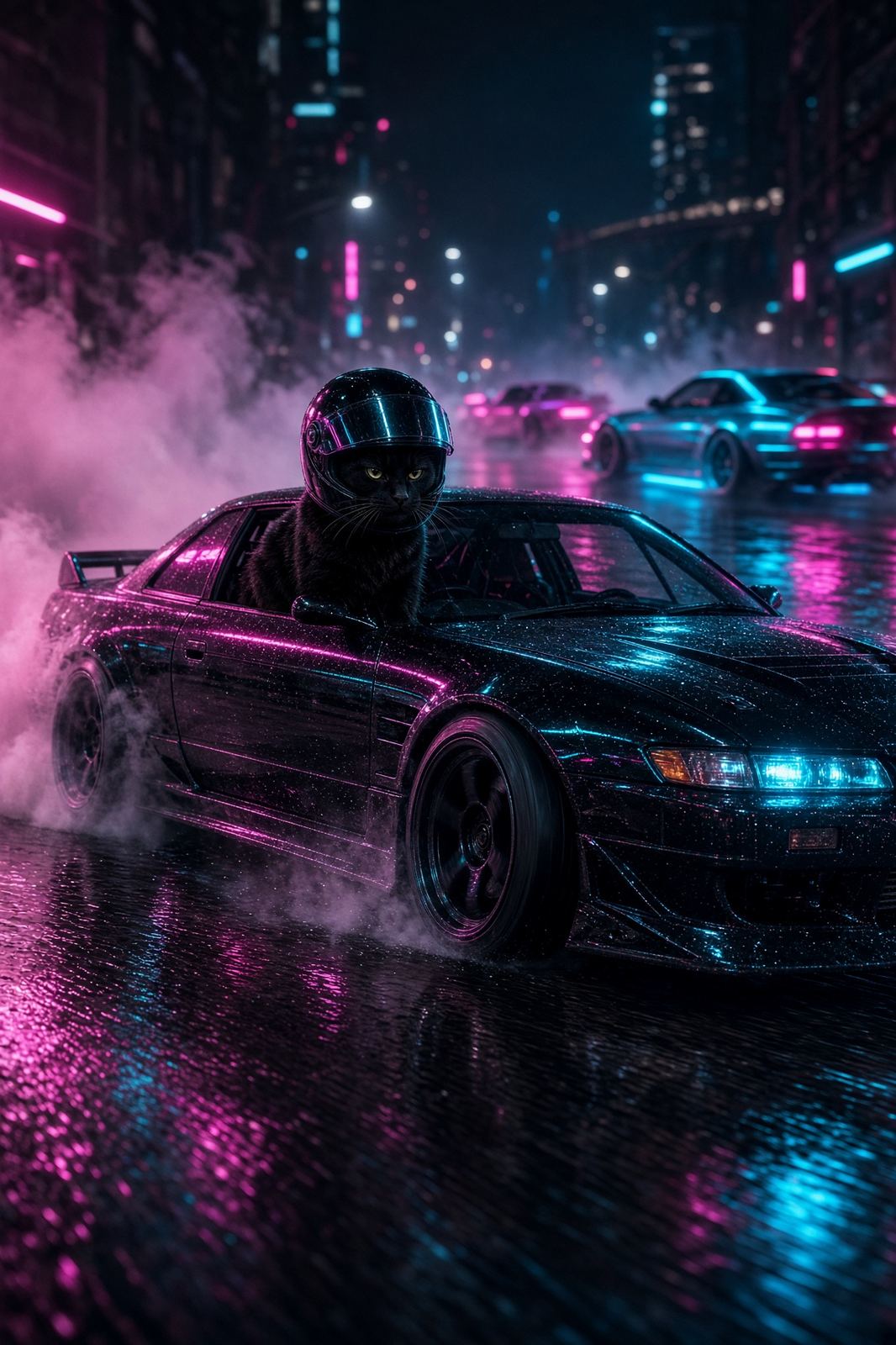 A pet as Neon drift