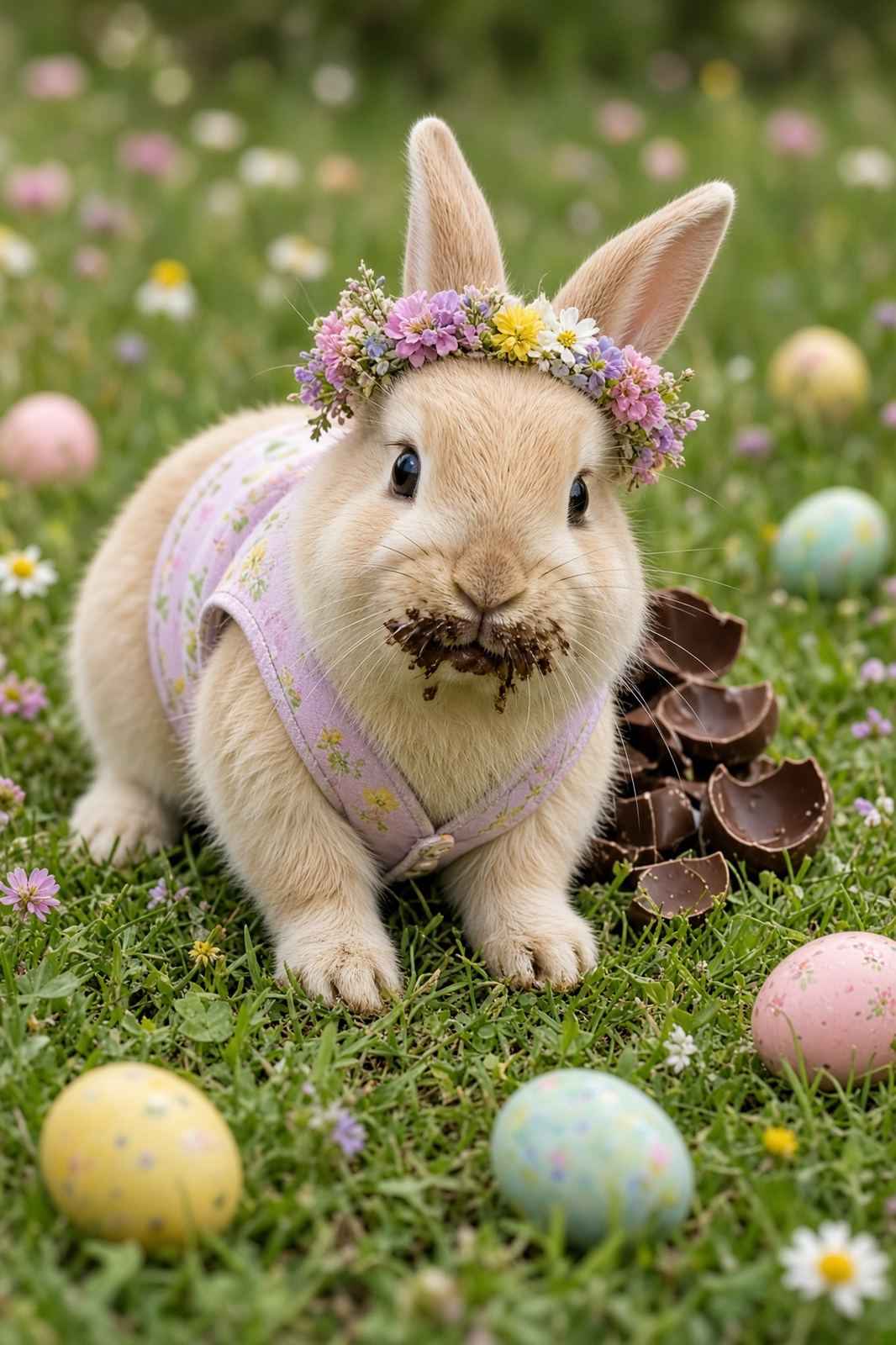 Pippin the rabbit as Easter