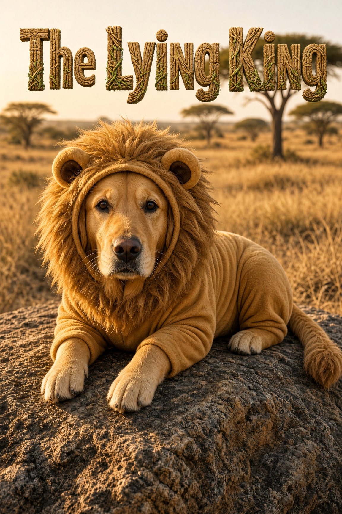 Sunny the retriever as The Lying King
