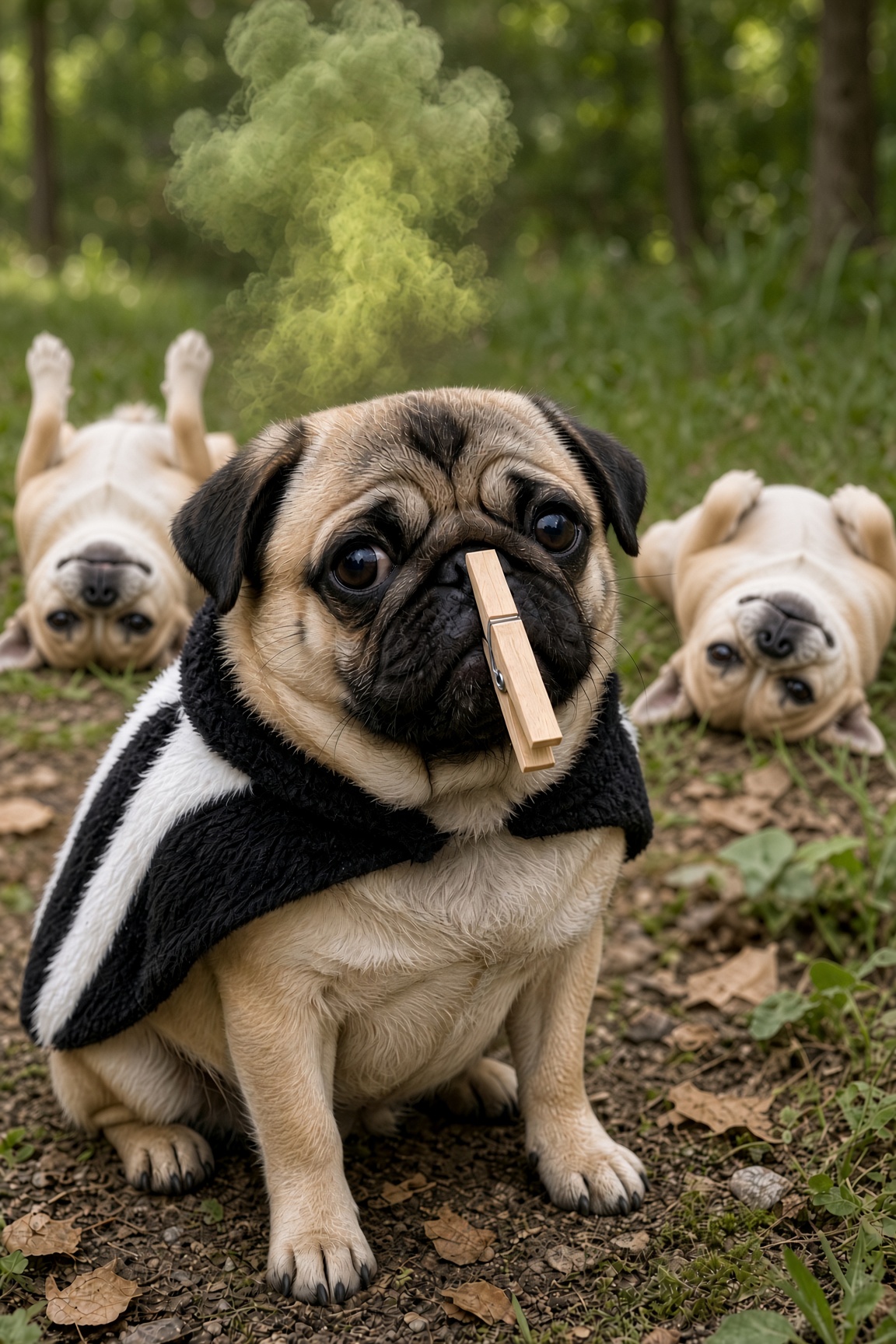 Gizmo the pug as Stinky